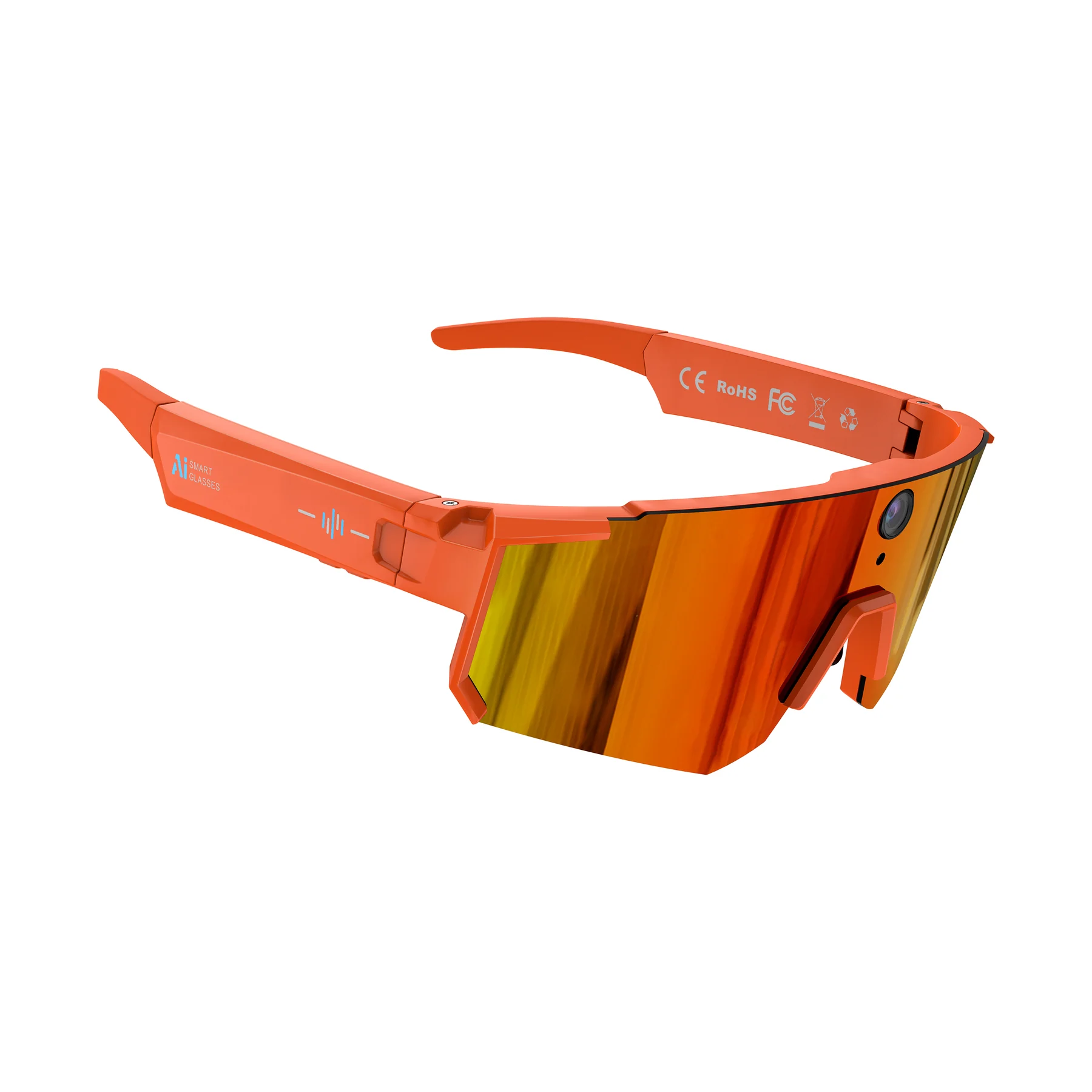 Orange VELORA EDGE sports glasses